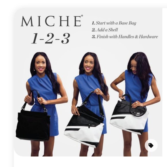 2 for $25 | Miche | Lexi Shell | Cow Print w/ Red Trim | Prima - Picture 5 of 5